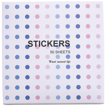 Sticker Morandi cu puncte pentru planner, etichete rotunde decorative, stil drăguț