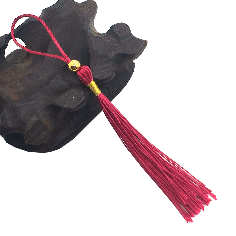 Set de accesorii cu ciucuri și mărgele — mărgele albastre regale și aurii pentru semne de carte, invitații, cutii de bomboane și plicuri roșii