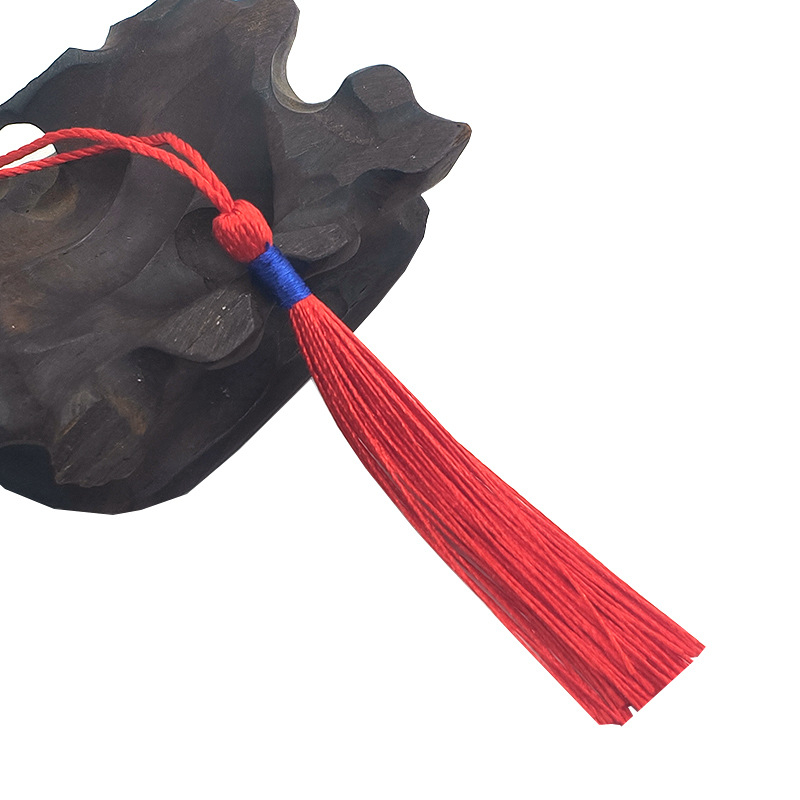 Set de accesorii cu ciucuri și mărgele — mărgele albastre regale și aurii pentru semne de carte, invitații, cutii de bomboane și plicuri roșii
