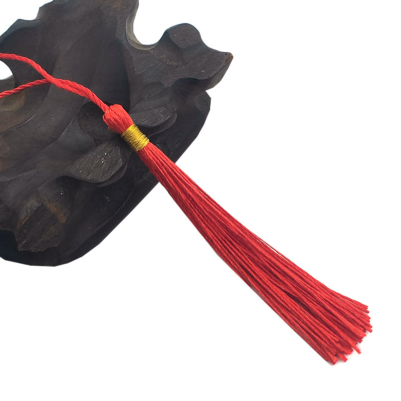 Set de accesorii cu ciucuri și mărgele — mărgele albastre regale și aurii pentru semne de carte, invitații, cutii de bomboane și plicuri roșii