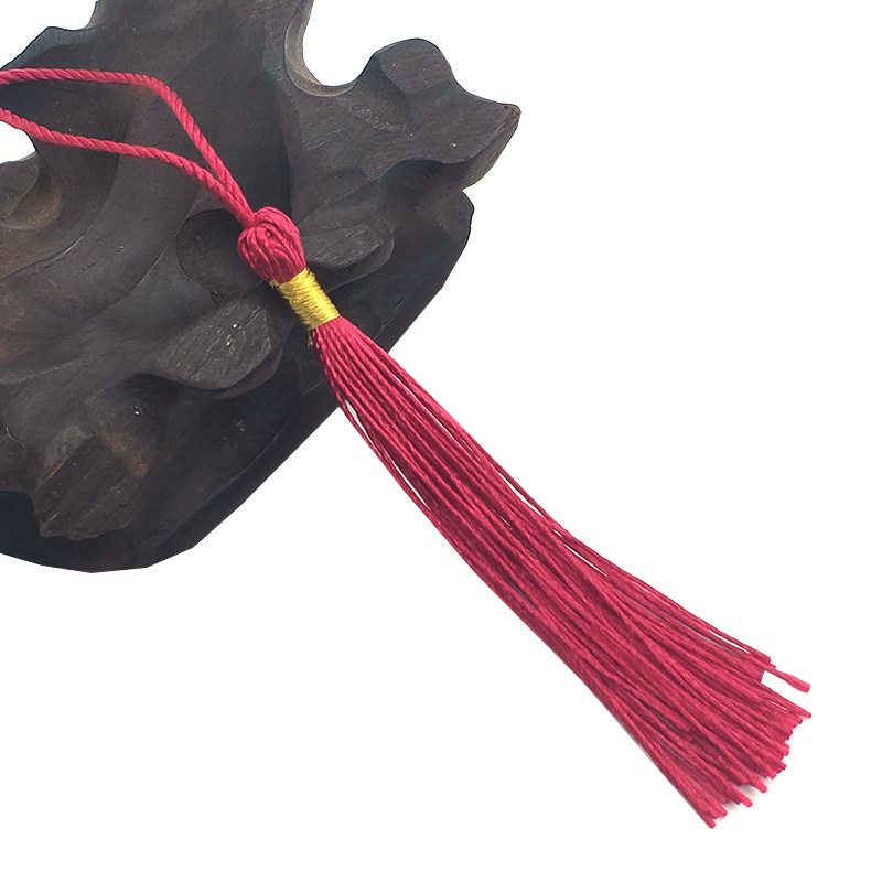 Set de accesorii cu ciucuri și mărgele — mărgele albastre regale și aurii pentru semne de carte, invitații, cutii de bomboane și plicuri roșii