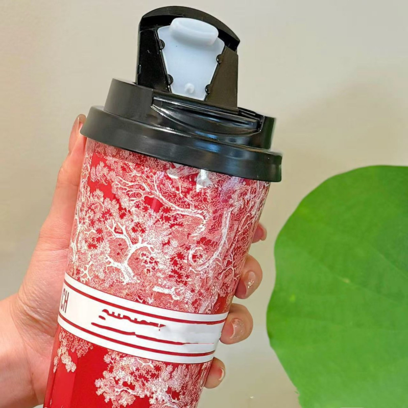 Ceașcă de cafea D, 500 ml, cu interior din oțel inoxidabil 304, design modern, pentru băuturi fierbinți și reci
