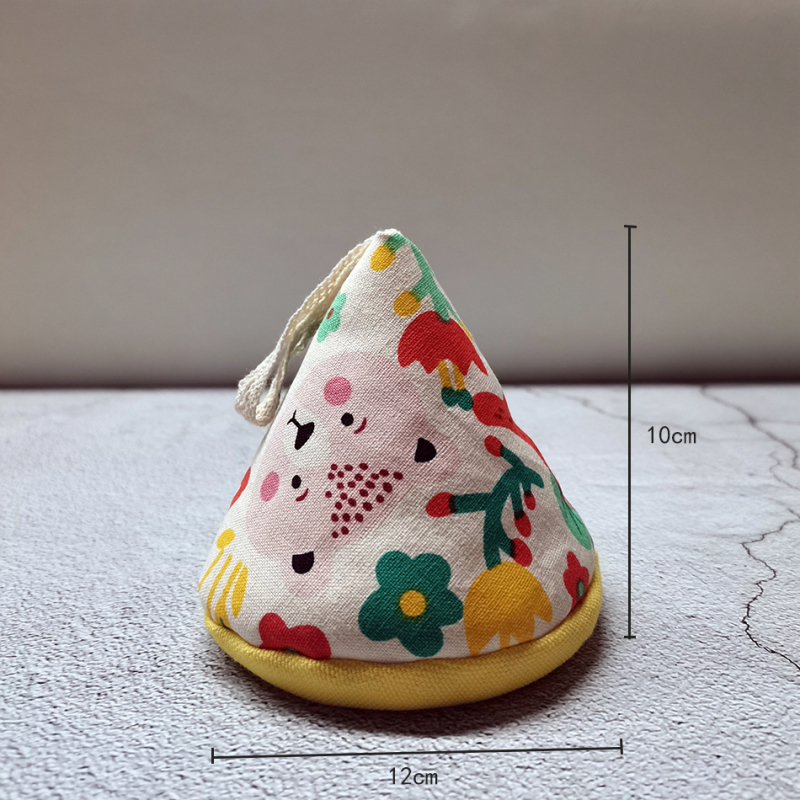 Mănuși izolante pentru capace de oale și oale, din bumbac și in, stil japonez Zakka, formă triunghiulară