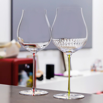 Pahar de vin roșu Bordeaux, stil Nordic, cu corp proeminent, cristal, pentru uz casnic, capacitate 501–600 ml