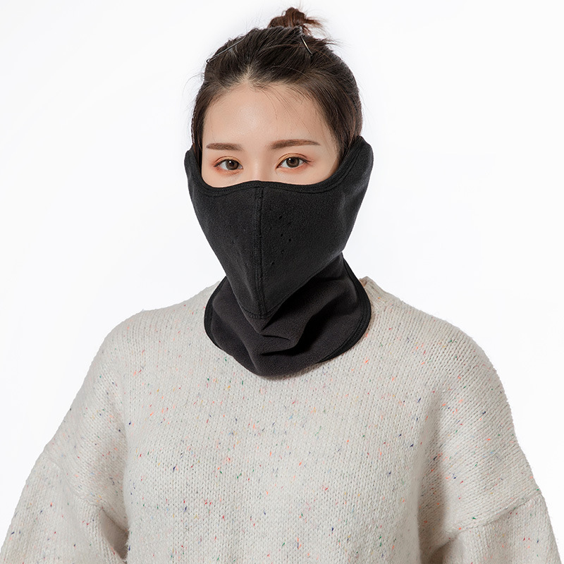 Zimska topla maska za zaštitu vrata i ušiju, potpuno pokrivanje, unisex za vožnju biciklom, 3u1 maska od polar fleece