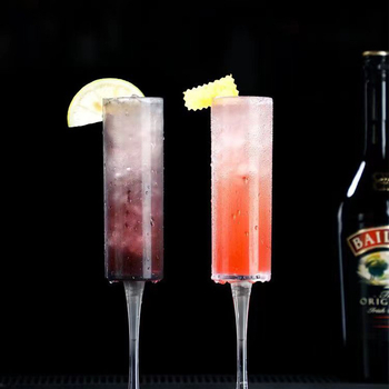 Pahar de șampanie din plastic, 180 ml – pahar de cocktail pentru petreceri și baruri