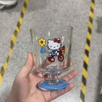 Goblet din sticlă cu model floral, rezistent la temperaturi înalte, pentru cafea, suc și apă