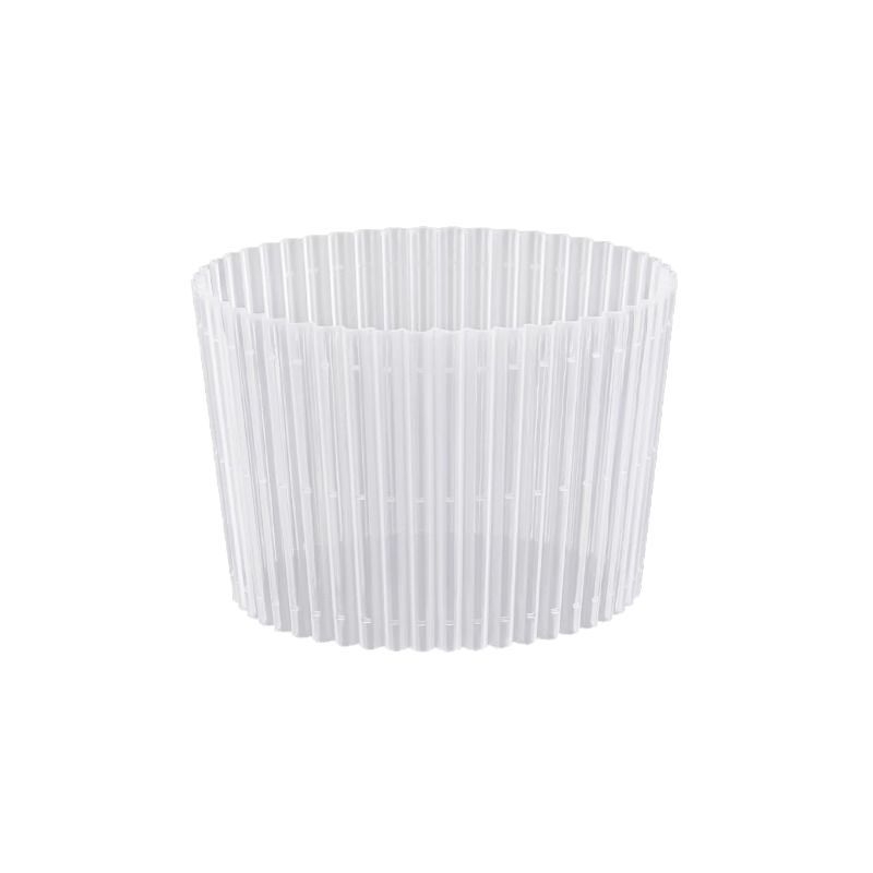 Manșon din plastic transparent pentru pahare de ceai cu lapte, o singură utilizare, izolație termică, pentru diametre 90/95/98 mm