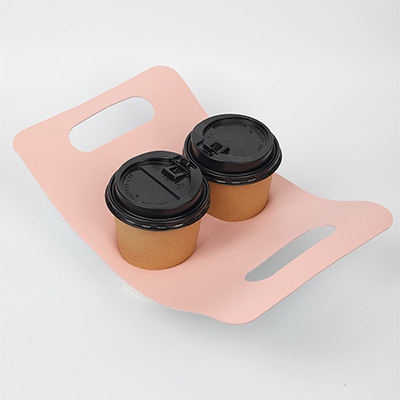 Suport din piele PU pentru două cești, pentru cafea și ceai cu lapte, husă portabilă pentru ceașcă