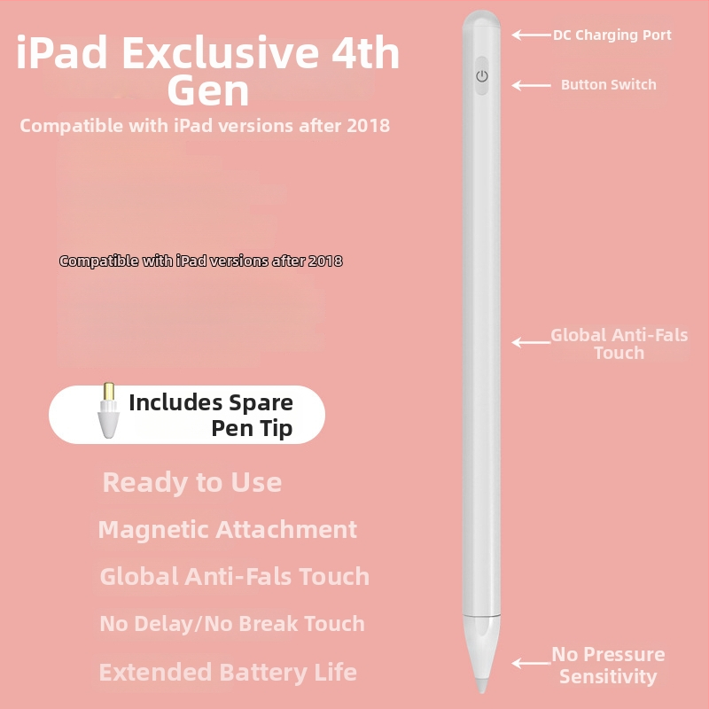 Mágneses töltésű iPad stylus – Kompatibil az Apple Pencil-le, iPad és érintőképernyős eszközökhöz