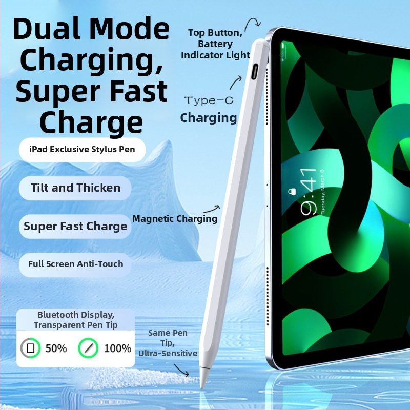 Mágneses töltésű iPad stylus – Kompatibil az Apple Pencil-le, iPad és érintőképernyős eszközökhöz