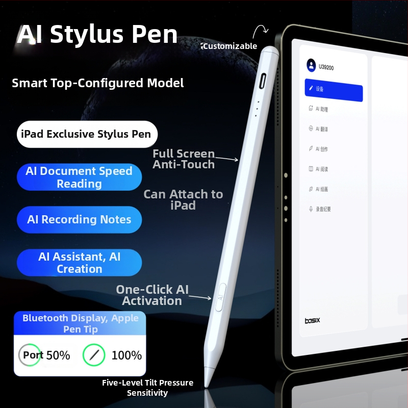 Mágneses töltésű iPad stylus – Kompatibil az Apple Pencil-le, iPad és érintőképernyős eszközökhöz