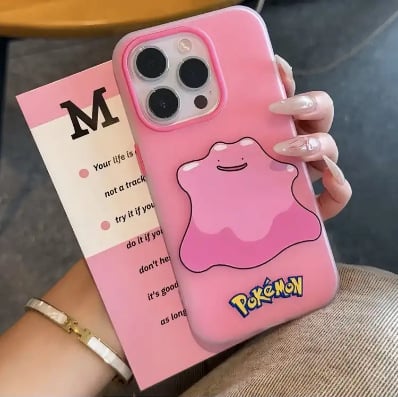 Pokémon anime 2-u-1 jelly futrola za iPhone 11–14 Pro/Pro Max, matni dojam, zaštita od padova
