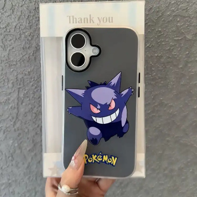 Pokémon anime 2-u-1 jelly futrola za iPhone 11–14 Pro/Pro Max, matni dojam, zaštita od padova