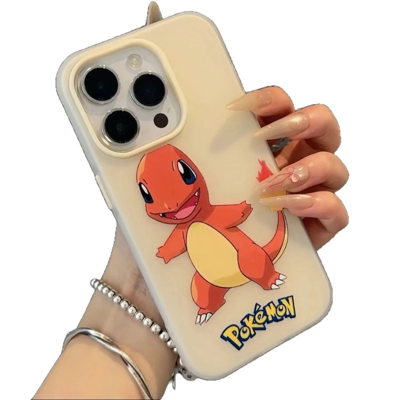 Pokémon anime 2-u-1 jelly futrola za iPhone 11–14 Pro/Pro Max, matni dojam, zaštita od padova