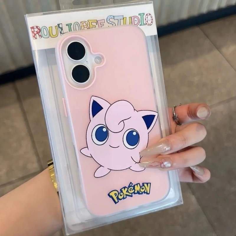 Pokémon anime 2-u-1 jelly futrola za iPhone 11–14 Pro/Pro Max, matni dojam, zaštita od padova