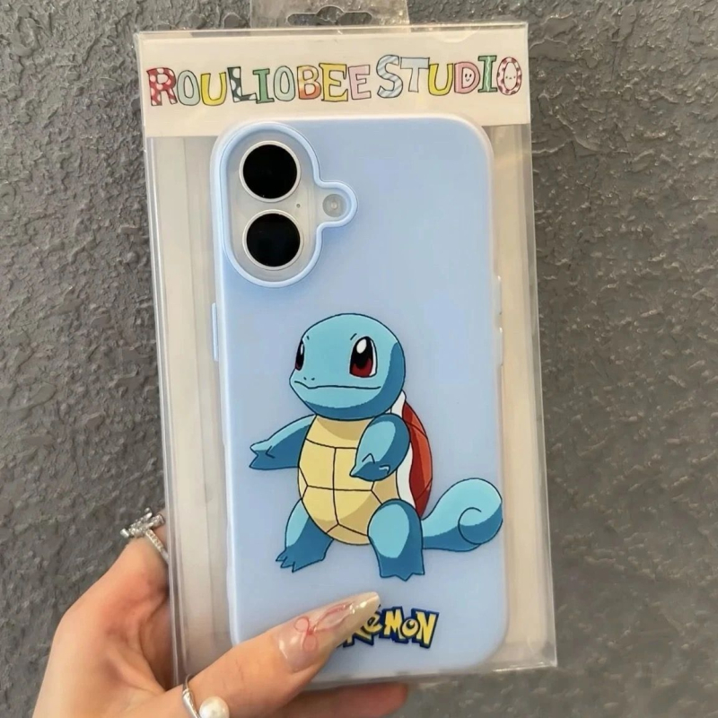 Pokémon anime 2-u-1 jelly futrola za iPhone 11–14 Pro/Pro Max, matni dojam, zaštita od padova