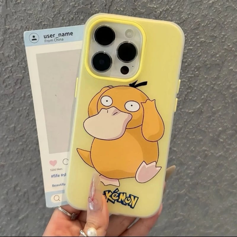 Pokémon anime 2-u-1 jelly futrola za iPhone 11–14 Pro/Pro Max, matni dojam, zaštita od padova