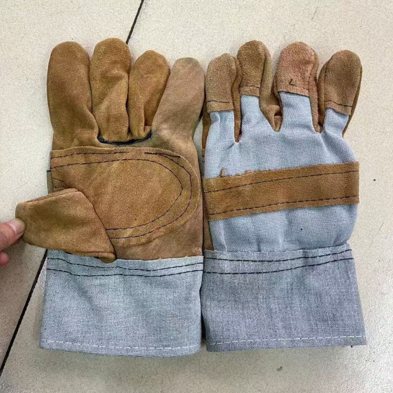 Welding Beast γάντια συγκόλλησης, διπλό δέρμα βοδινού, θερμοανθεκτικά, ανθεκτικά στη φθορά και πυρίμαχα