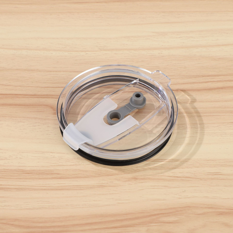 Cap din plastic transparent pentru pahare de mașină 20oz/30oz, capac cu apăsare și capac pentru pai