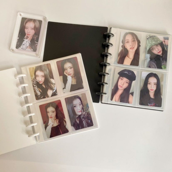 Album DIY pentru carduri, pentru fotografii Polaroid de 3 inch, aranjament cu patru celule