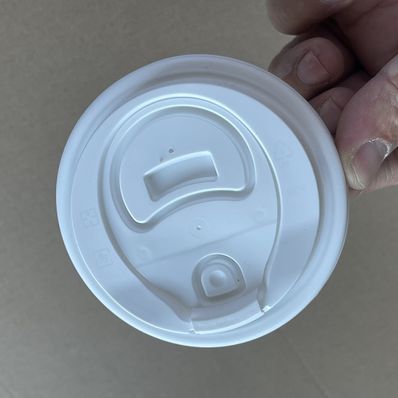 Cap de pahar pliabil, etanș la scurgeri, de unică folosință — pentru ceai cu lapte și cafea fierbinte, capac de tip fluture din PP pentru pahare de carton