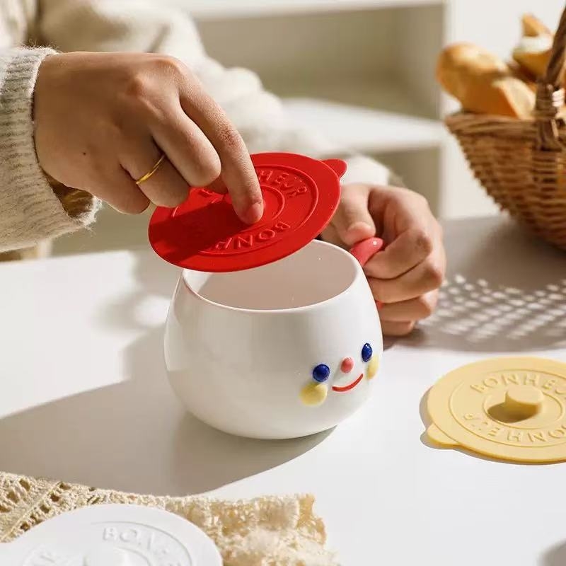 Capac pentru ceai sau cană, din plastic gros, protecție împotriva prafului și țânțarilor, pentru birou și casă