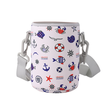 Husă din neopren pentru cană termo 900–1000 ml, protecție pentru drumeții, cu spațiu de depozitare