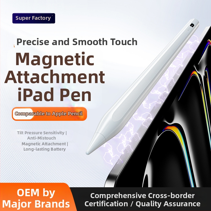 Stylus pre iPad s tromi LED indikátormi napájania — magnetický kapacitný per na kreslenie a písanie