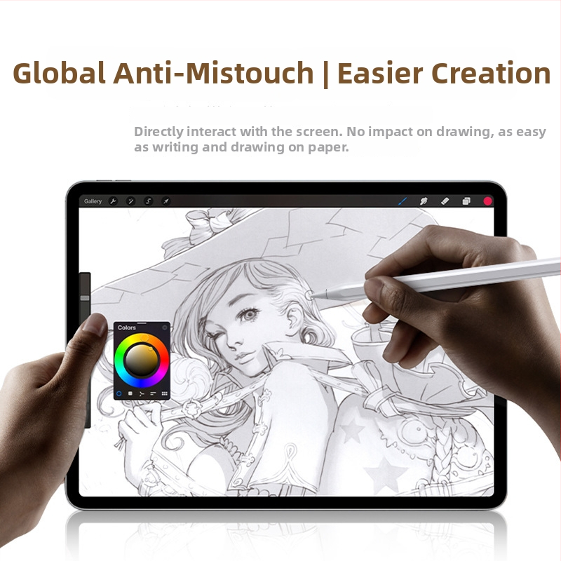 Stylus pre iPad s tromi LED indikátormi napájania — magnetický kapacitný per na kreslenie a písanie