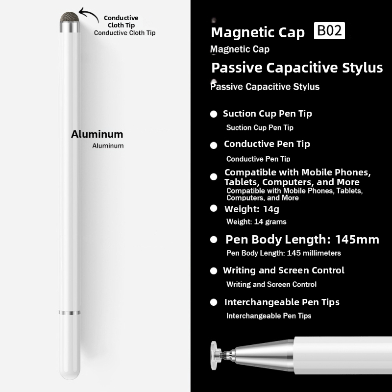 Stylus pre iPad s tromi LED indikátormi napájania — magnetický kapacitný per na kreslenie a písanie