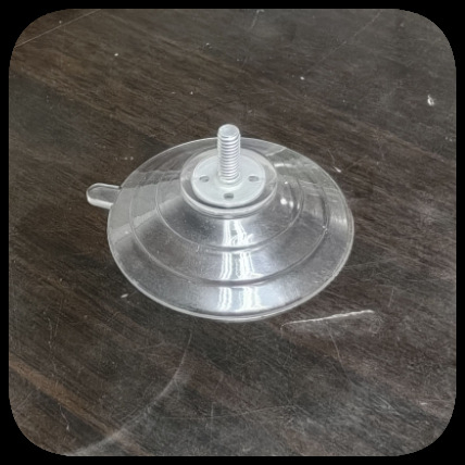 Good 40mm διαφανής suction cup με βίδες για κρεβάκι γάτας, 304 διαφανές παξιμάδι με βίδα, M4/M8
