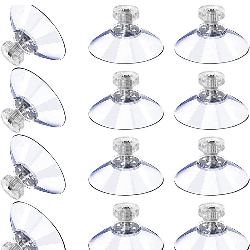 Good 40mm διαφανής suction cup με βίδες για κρεβάκι γάτας, 304 διαφανές παξιμάδι με βίδα, M4/M8
