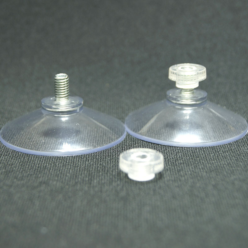 Good 40mm διαφανής suction cup με βίδες για κρεβάκι γάτας, 304 διαφανές παξιμάδι με βίδα, M4/M8