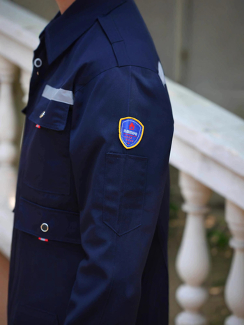 Férfi vegyi ipari védőruha készlet: sav- és lúgellenes, antistatikus, korrózióálló