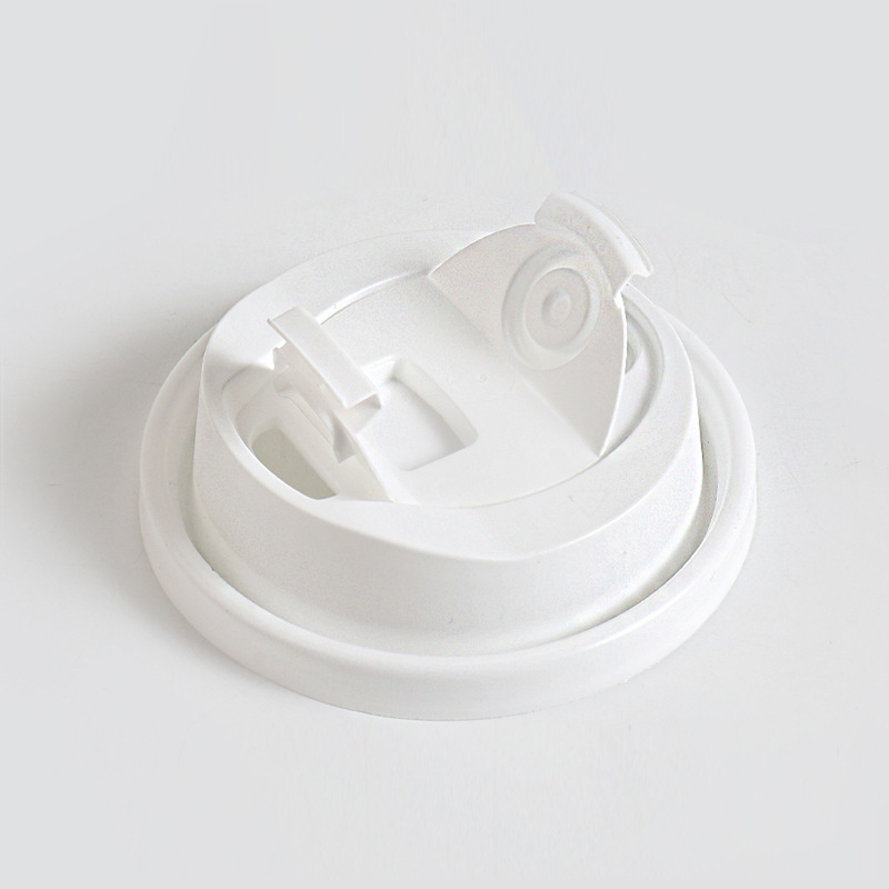 Ceșcuță de ceai cu lapte, de unică folosință, diametru 90 mm, capac turnat în formă de fluture, pentru pahar din carton de cafea, capac universal etanș pentru take-away