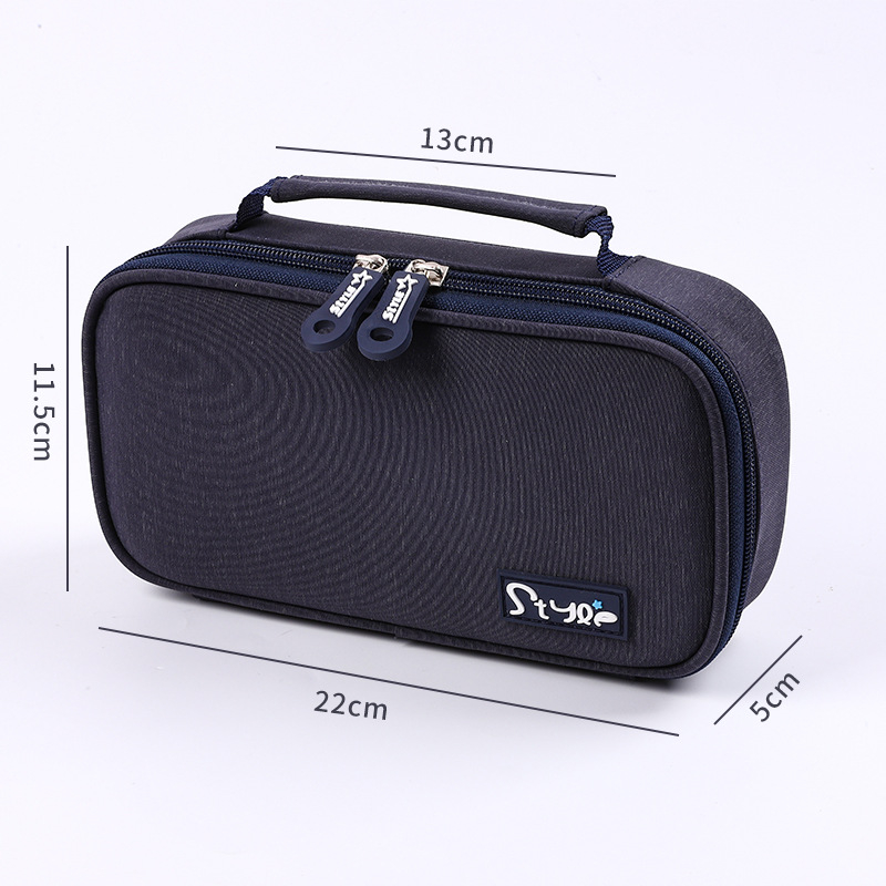 Etui de creioane cu capacitate mare, portabil, stil coreean minimalist, pentru elevi din învățământul primar și gimnazial