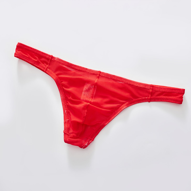 Muške gaćice s kontrolom trbuha, retro thong bikini od mrežastog materijala, niska struka, za parove