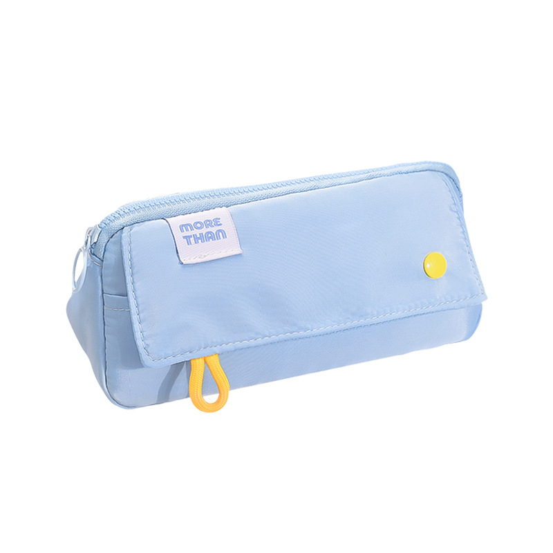 Penar pentru creioane în stil coreean, de culoare solidă, design minimalist, capacitate mare, pentru fete, impermeabil și rezistent la pete