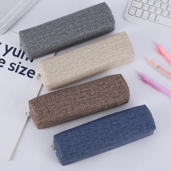 Penar pentru creioane în stil minimalist Instagram, culoare solidă, rezistent la pete, organizator compact și portabil pentru rechizite, pentru examene