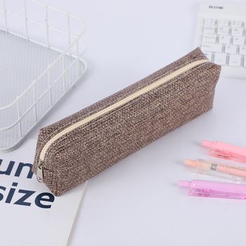 Penar pentru creioane în stil minimalist Instagram, culoare solidă, rezistent la pete, organizator compact și portabil pentru rechizite, pentru examene