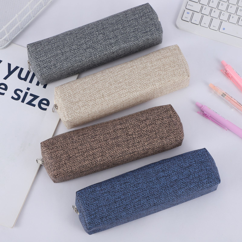 Penar pentru creioane în stil minimalist Instagram, culoare solidă, rezistent la pete, organizator compact și portabil pentru rechizite, pentru examene