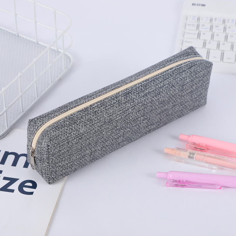 Penar pentru creioane în stil minimalist Instagram, culoare solidă, rezistent la pete, organizator compact și portabil pentru rechizite, pentru examene