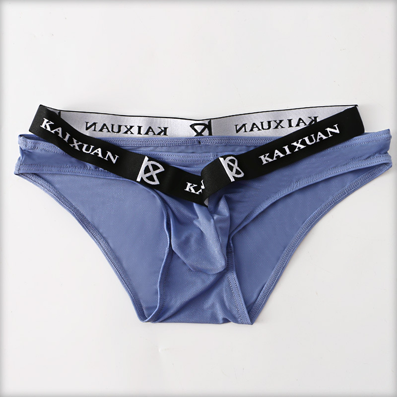 Novi muški thong od ice silk, prozračno ljetno donje rublje u jednobojnoj boji