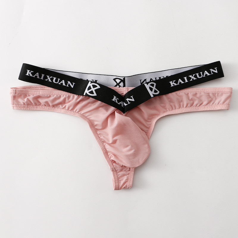 Muški tanga od prozračne mrežaste tkanine ice silk, udoban i seksi za ljeto