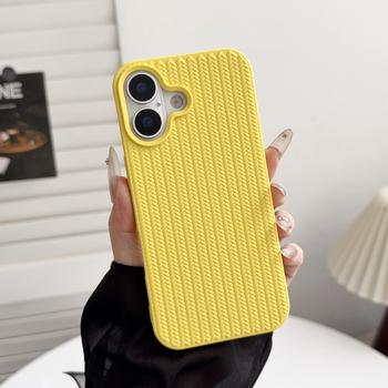 Minimalistička jednobojna torbica za iPhone 17 Pro Max s pletenom teksturom, 360° zaštita, protuklizna površina, kompatibilna s iPhone 16 Pro i iPhone 15/14