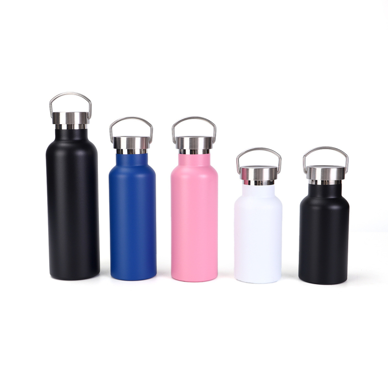 Sticlă de apă sport din oțel inoxidabil, gură largă, izolată, personalizabilă, portabilă pentru exterior