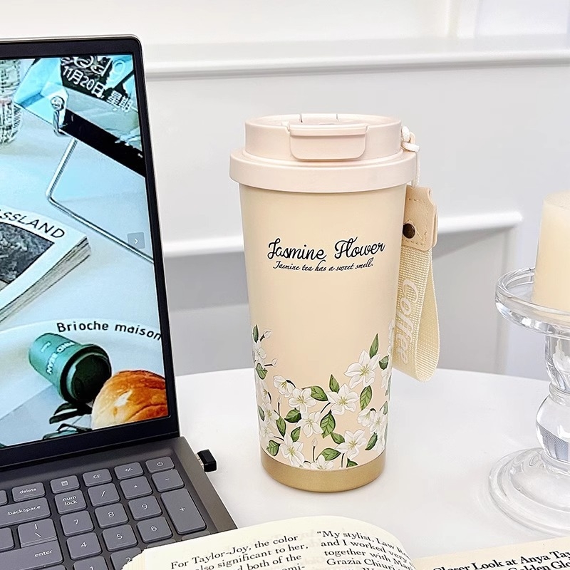Set de căni izolate din oțel inoxidabil pentru cupluri — căni de birou portabile pentru cafea și apă, pentru exterior