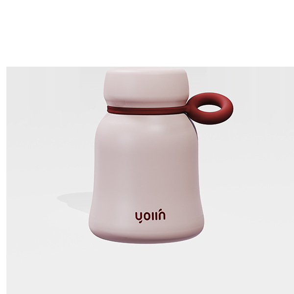 Mini cană izolantă din oțel inoxidabil 304, gradient drăguț, cană pentru lapte, compactă și portabilă