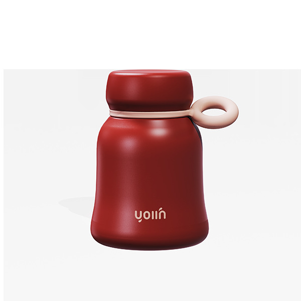 Mini cană izolantă din oțel inoxidabil 304, gradient drăguț, cană pentru lapte, compactă și portabilă